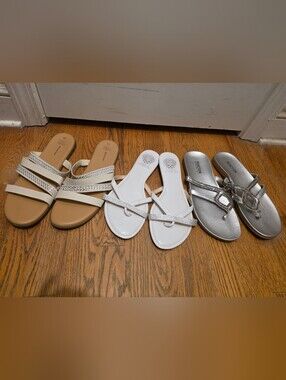 3 Shiney Womens Strap Sandals